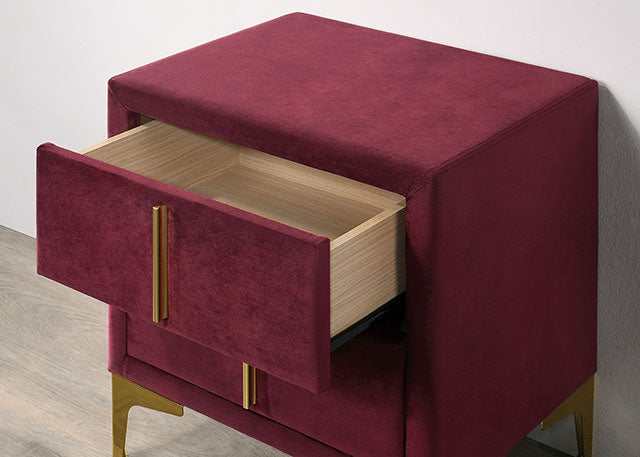 Florizel Red Nightstand