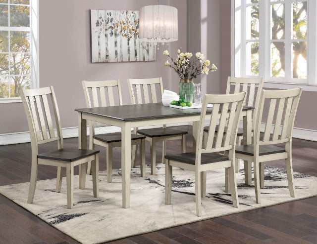 Frances Antique White/Gray Dining Table