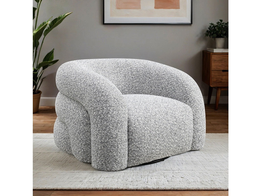 Freja Gray Swivel Chair