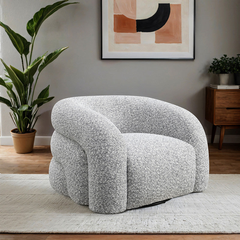 Freja Gray Swivel Chair