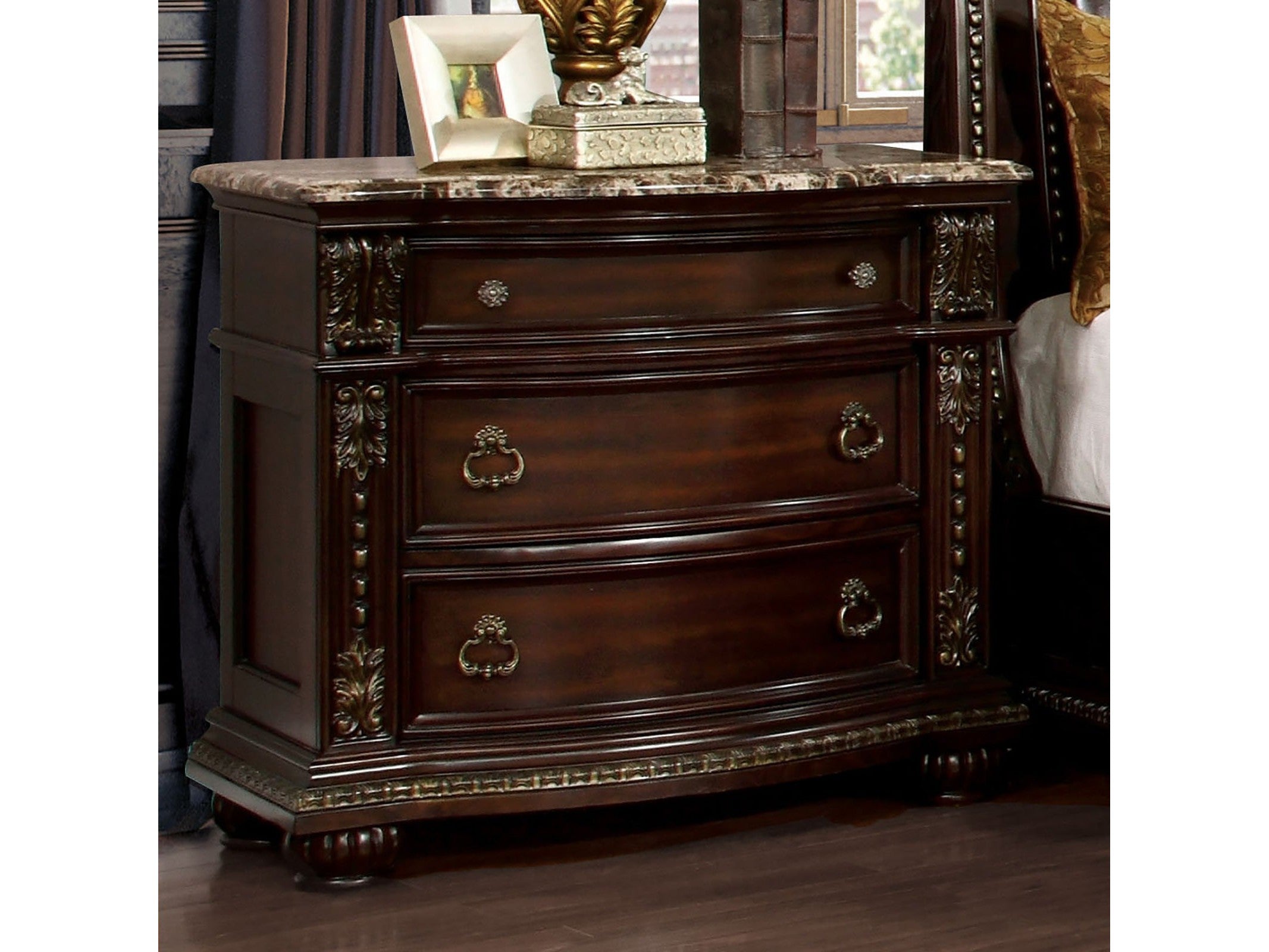 Fromberg Brown Cherry Nightstand