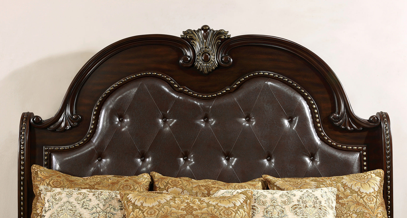 Fromberg Brown Cherry  Queen Bed