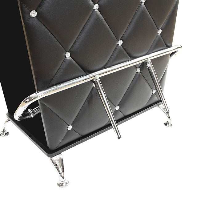 Fuero Black/Chrome Bar Table
