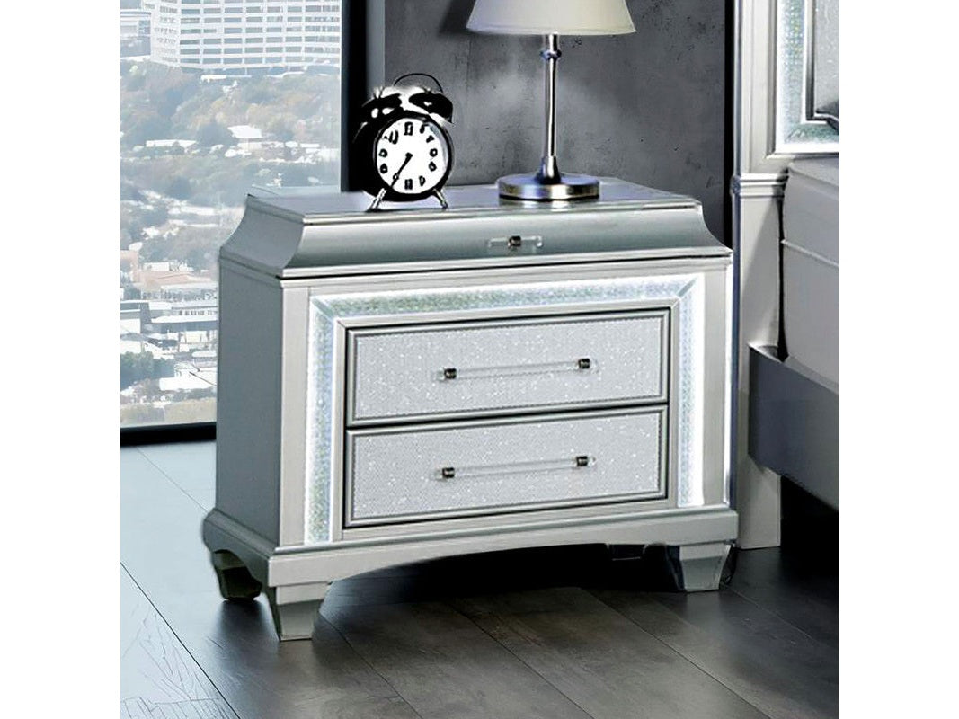 Galea Gray Nightstand w/ LED