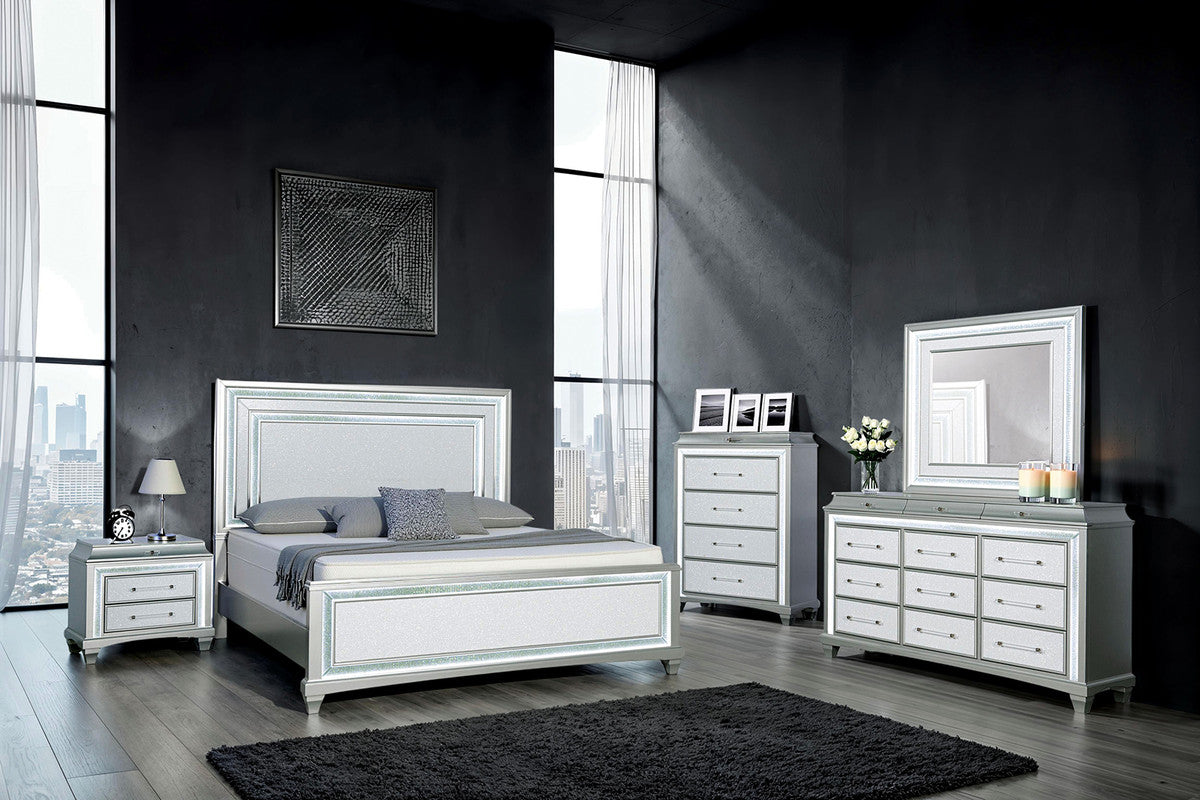 Galea Gray Nightstand w/ LED