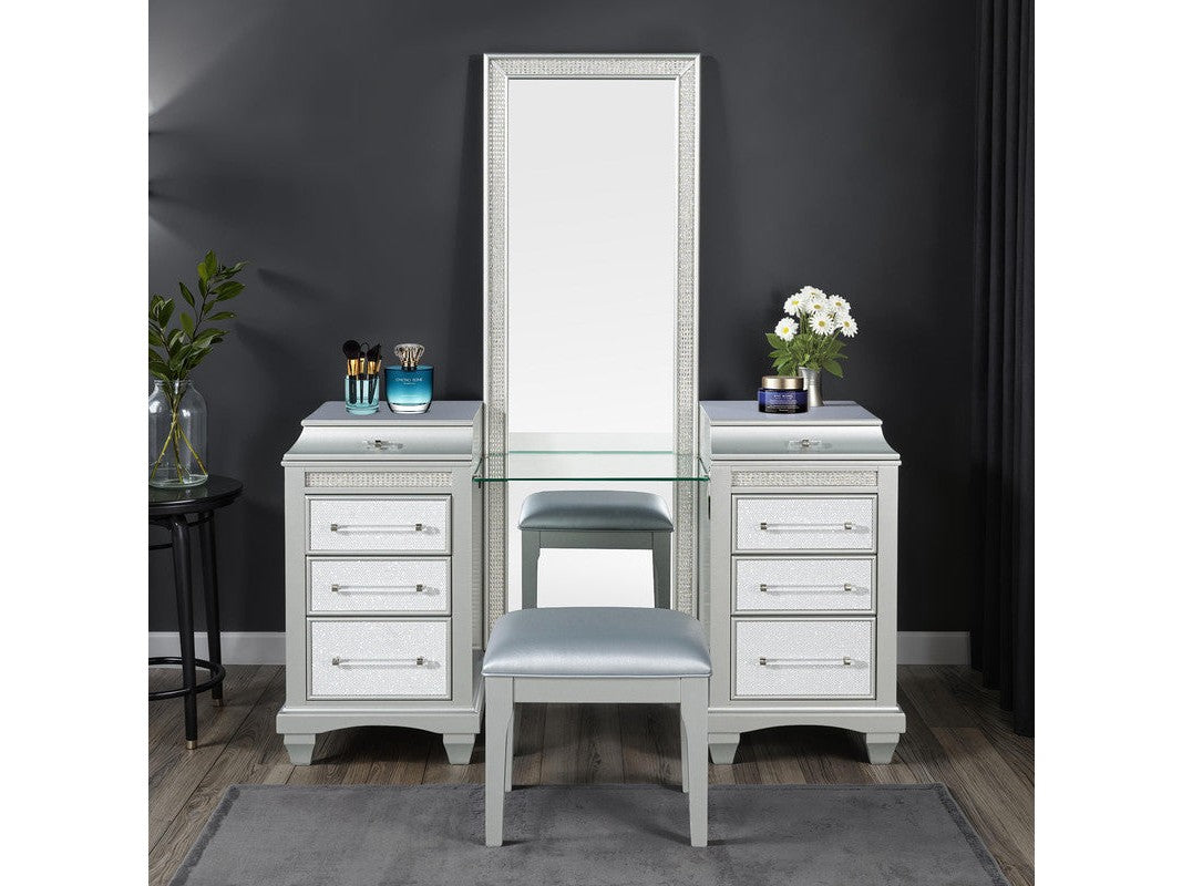 Galea Gray Vanity w/ Stool