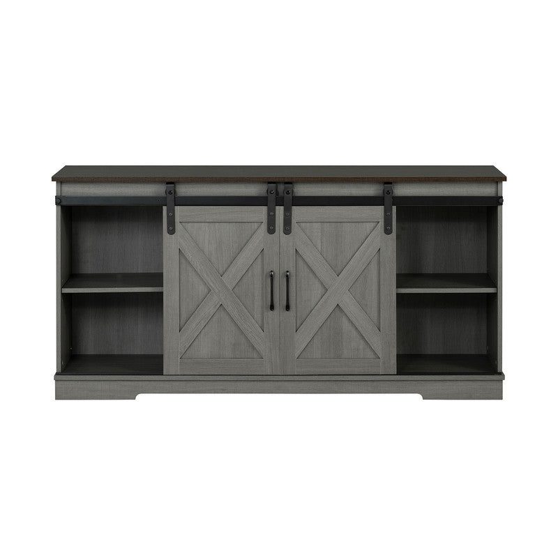 Garibaldi Brown/Gray TV Stand