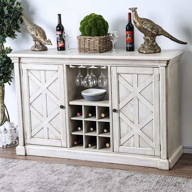 Georgia Antique White Server