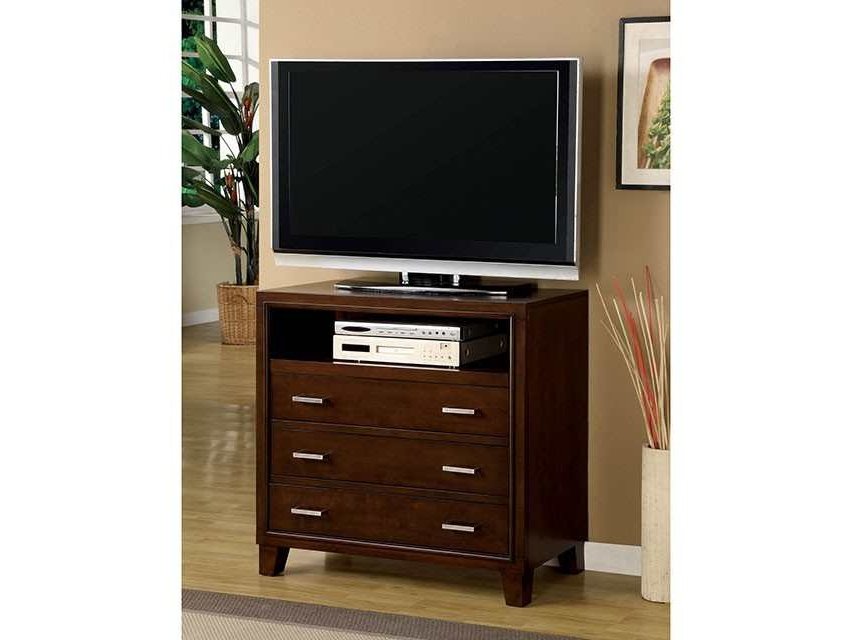 Gerico Brown Cherry Media Chest