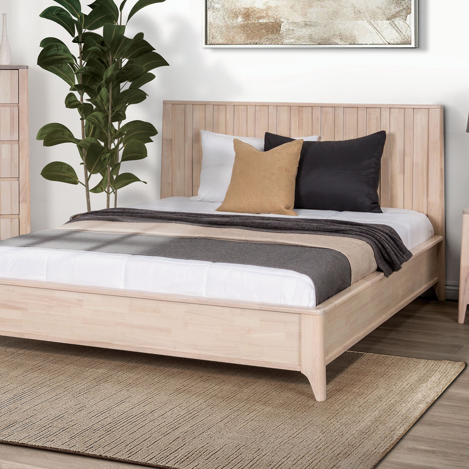 Gervais Whitewash 3 Piece Bedroom Set