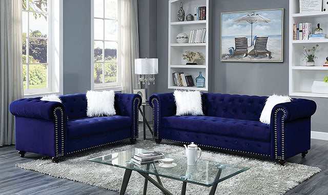 Giacomo Blue  Loveseat