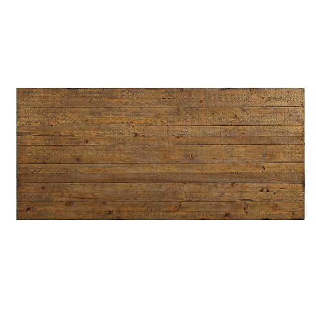Gianna Rustic Oak/Brown 96" Dining Table