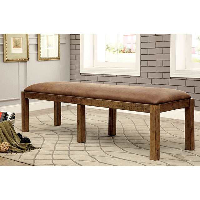 Gianna Rustic Oak/Brown 96" Dining Table