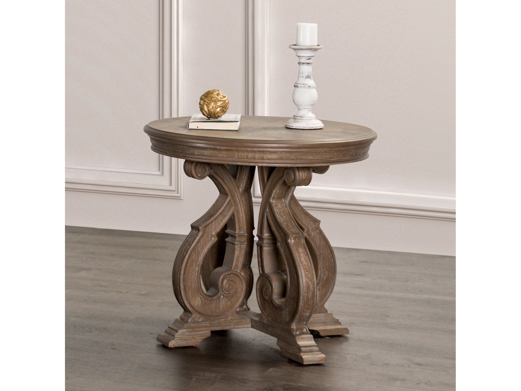 Giordani Weathered Oak End Table