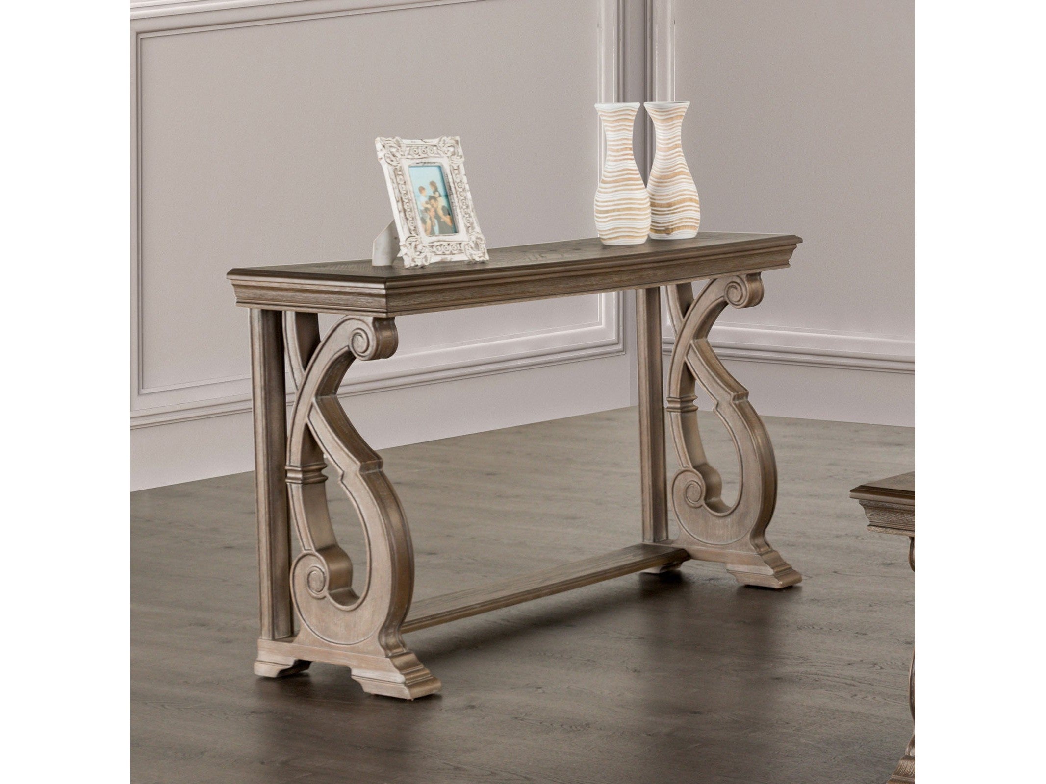 Giordani Weathered Oak Sofa Table