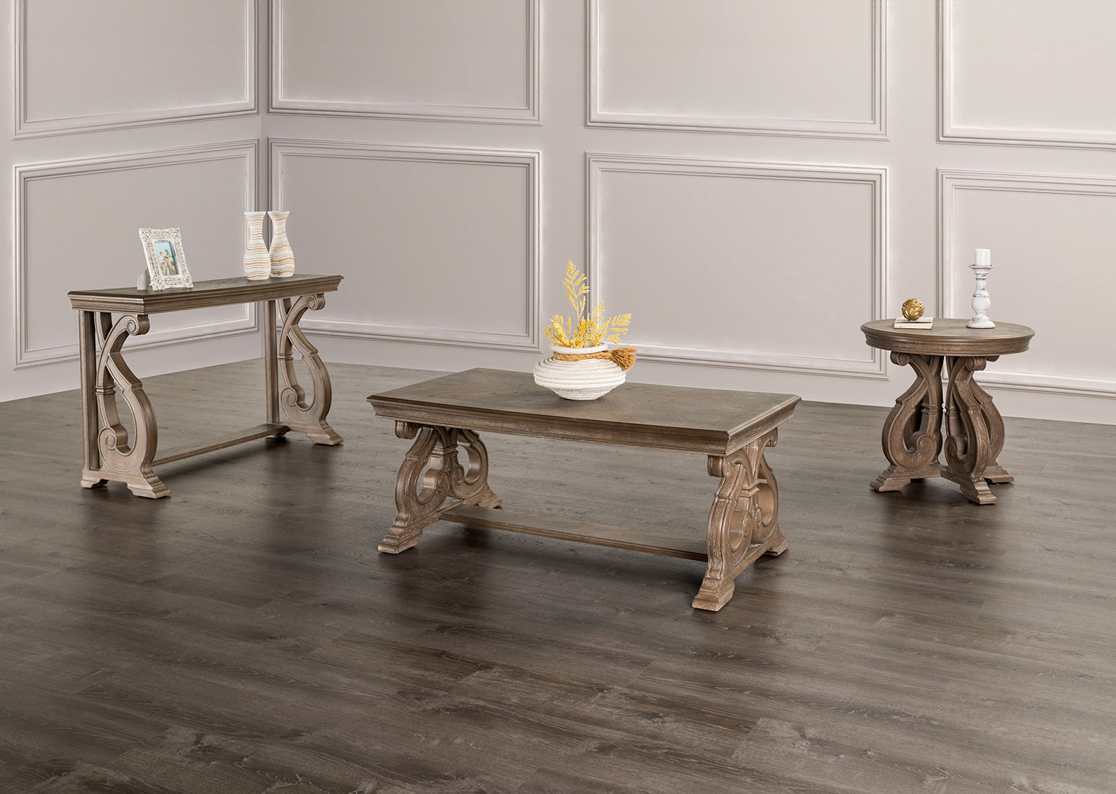 Giordani Weathered Oak Sofa Table