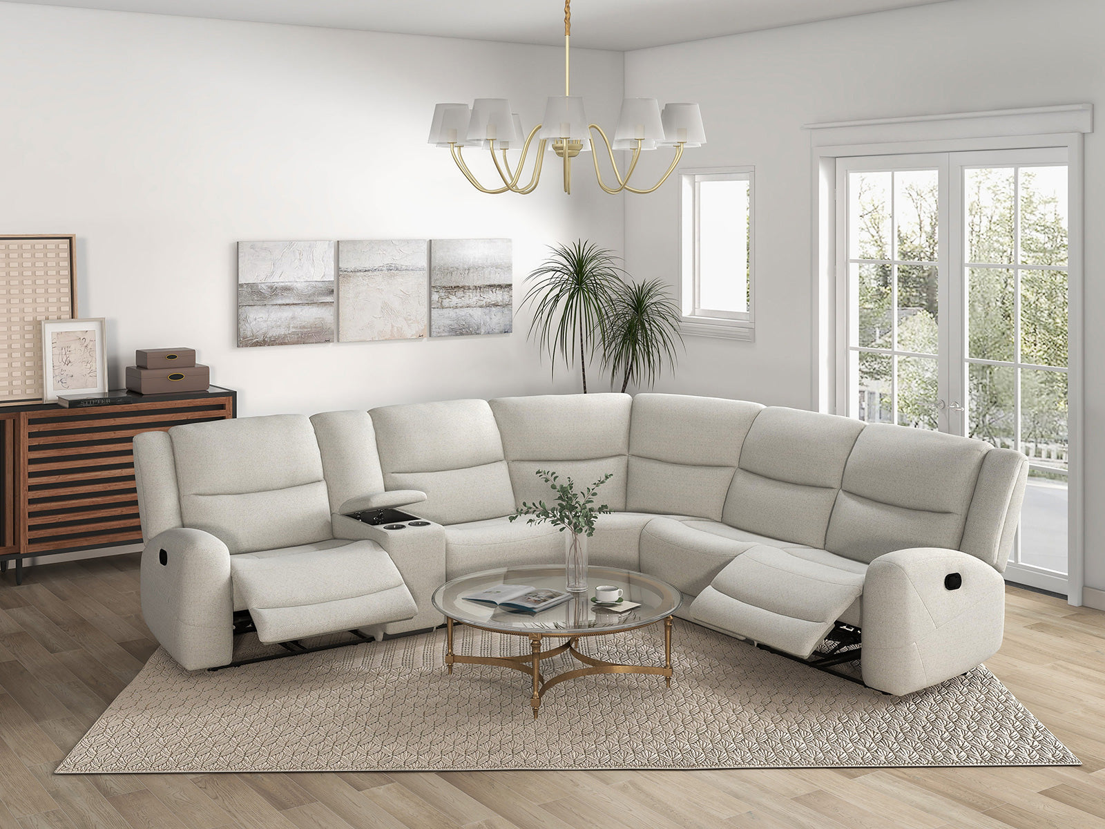 Giraldus Beige Sectional