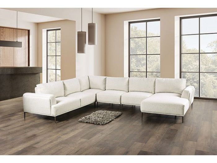 Gladbach Beige J-Shape Sectional
