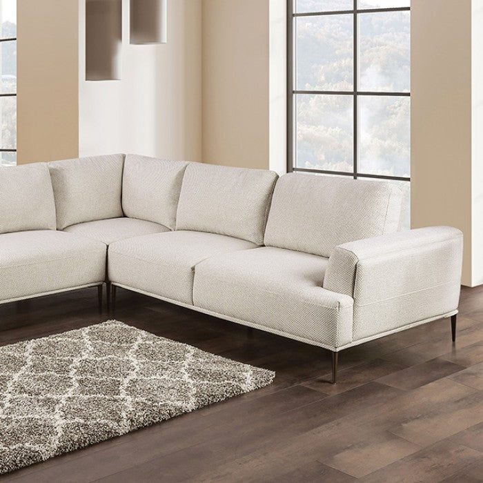 Gladbach Beige Large L-Shape Sectional