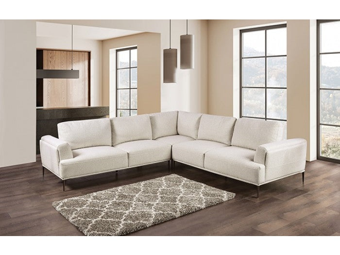 Gladbach Beige Large L-Shape Sectional