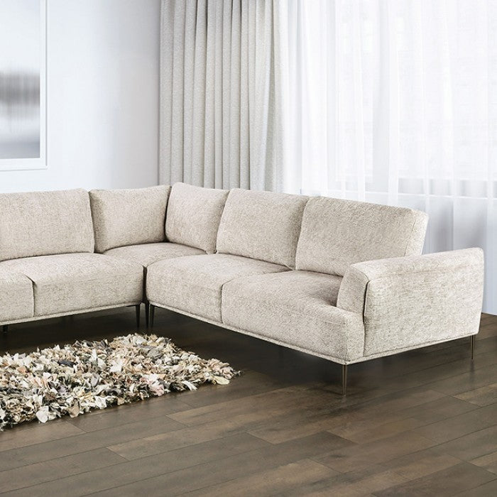 Gladbach Light Brown Large L-Shape Sectional