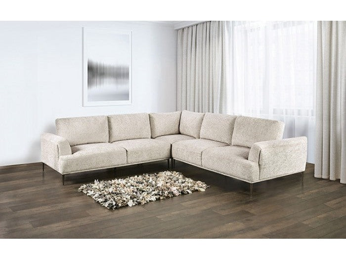 Gladbach Light Brown Large L-Shape Sectional