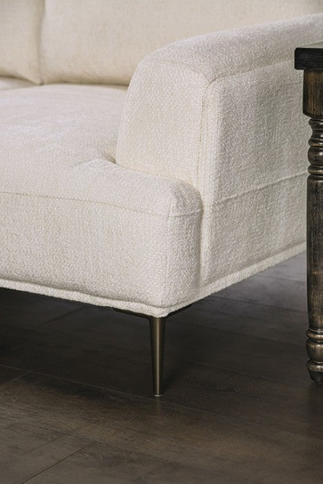 Gladbach Linen White Sofa