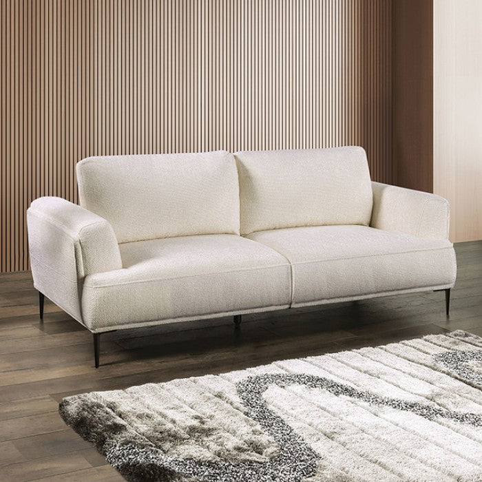 Gladbach Linen White Upholstery Living Room Set