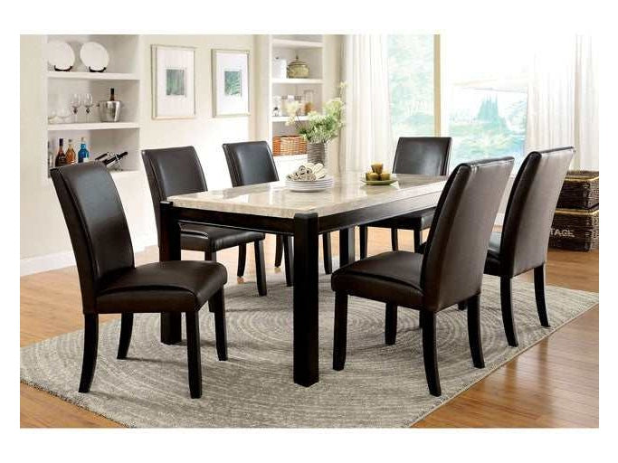Gladstone Dark Walnut/Ivory Dining Table