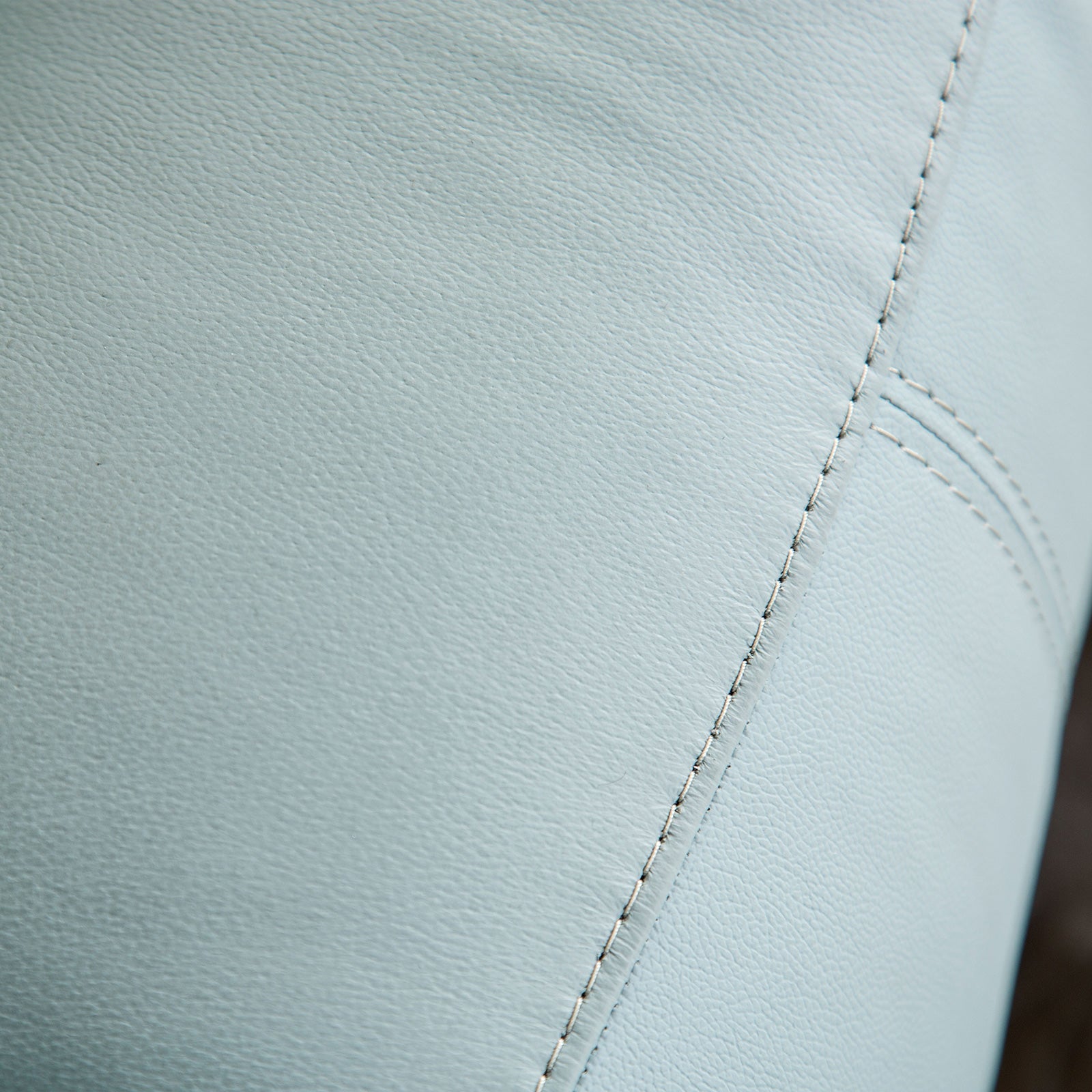Glarus Powder Blue Leather Match Recliner