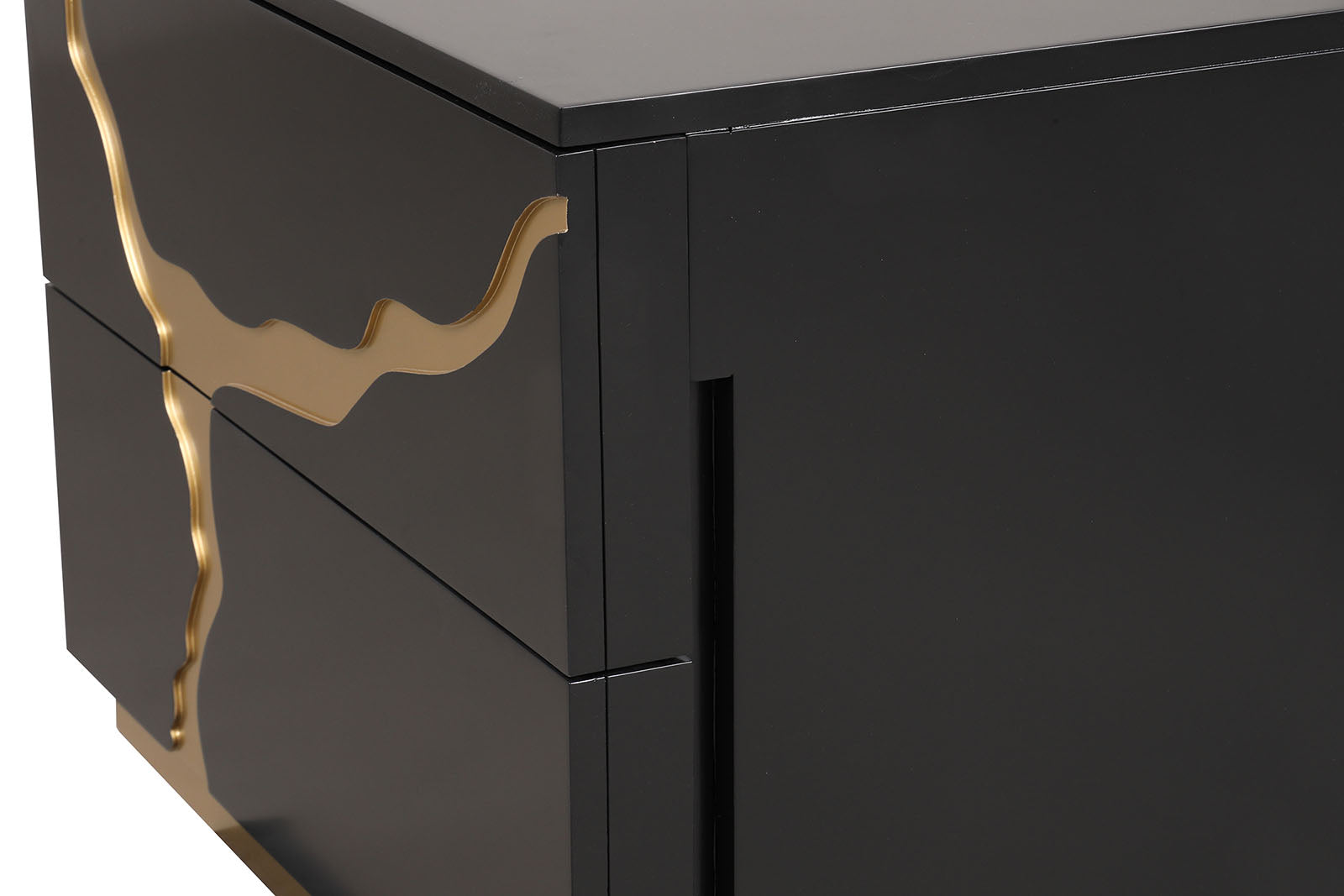 Goldsberg Black/Gold Nightstand