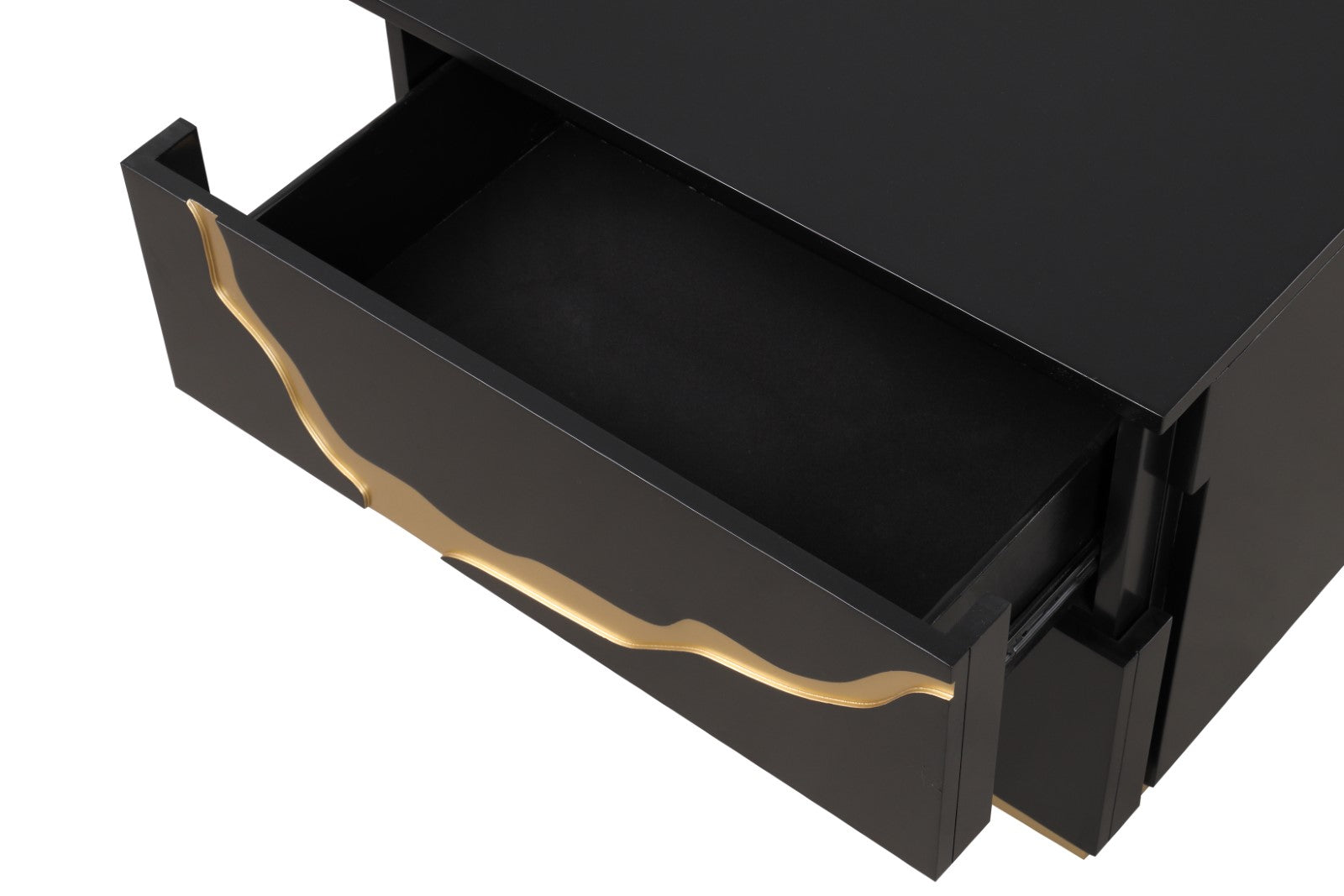 Goldsberg Black/Gold Nightstand