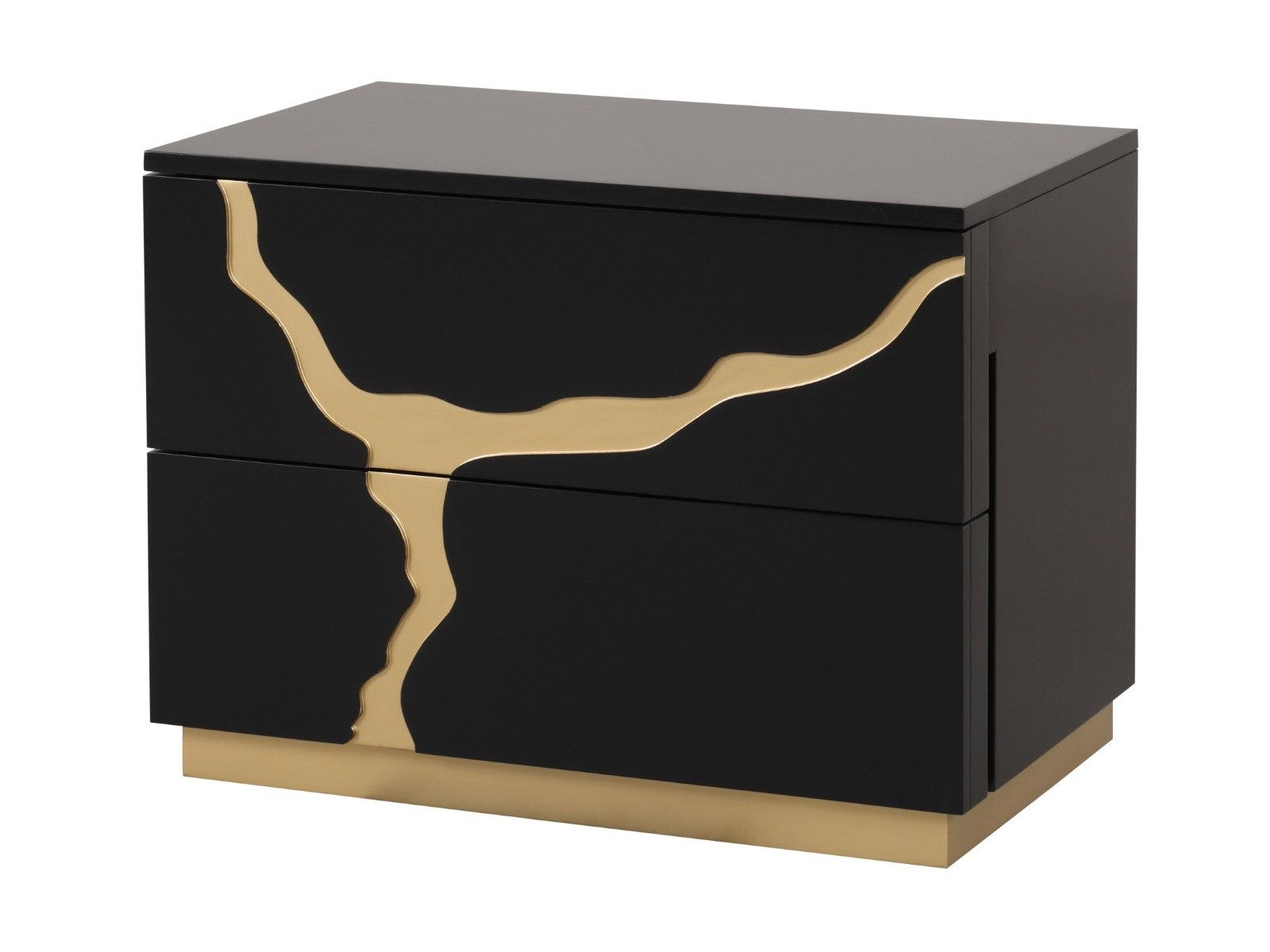 Goldsberg Black/Gold Nightstand