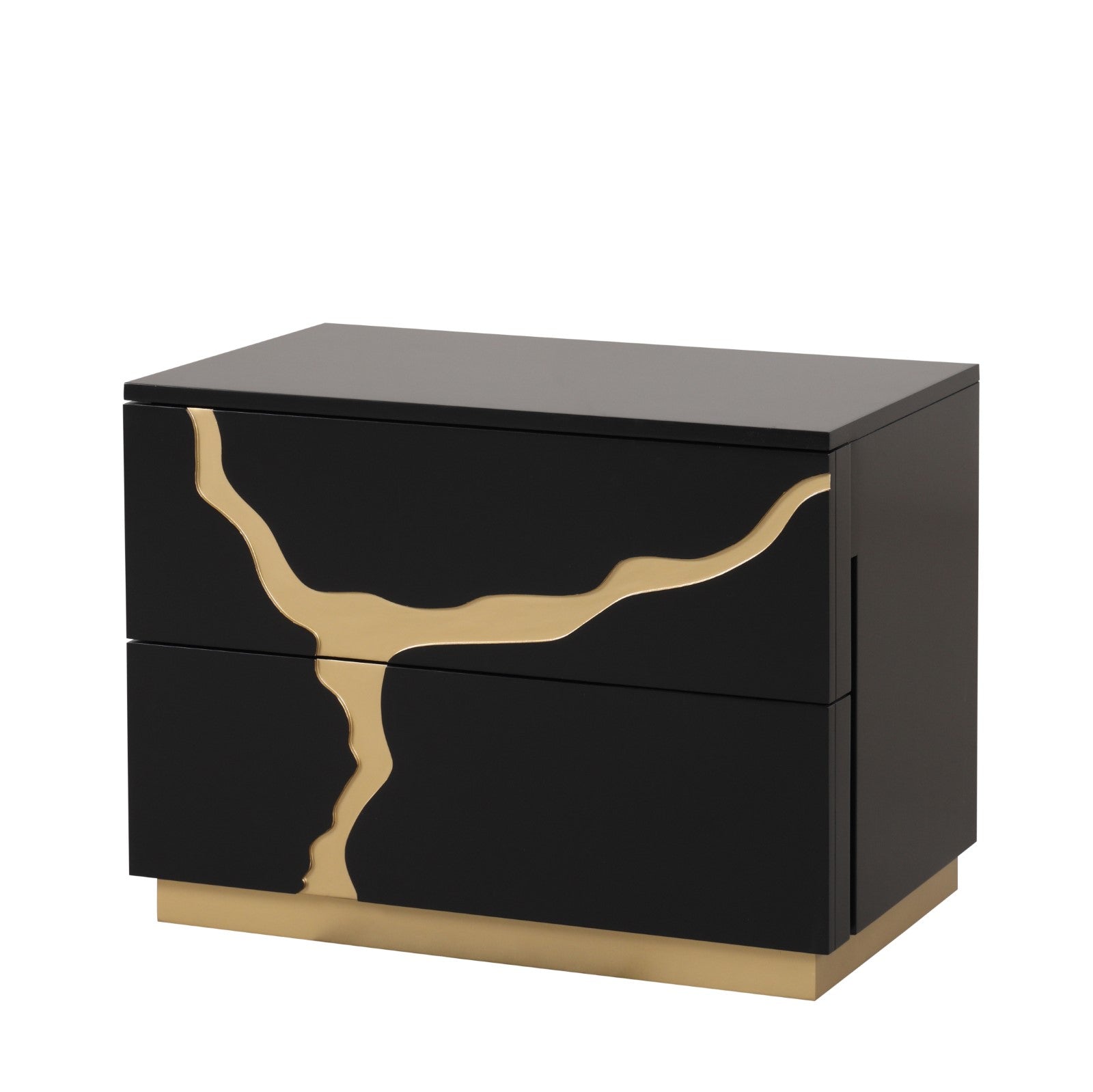 Goldsberg Black/Gold Queen 5 Piece Bedroom Set w/Chest