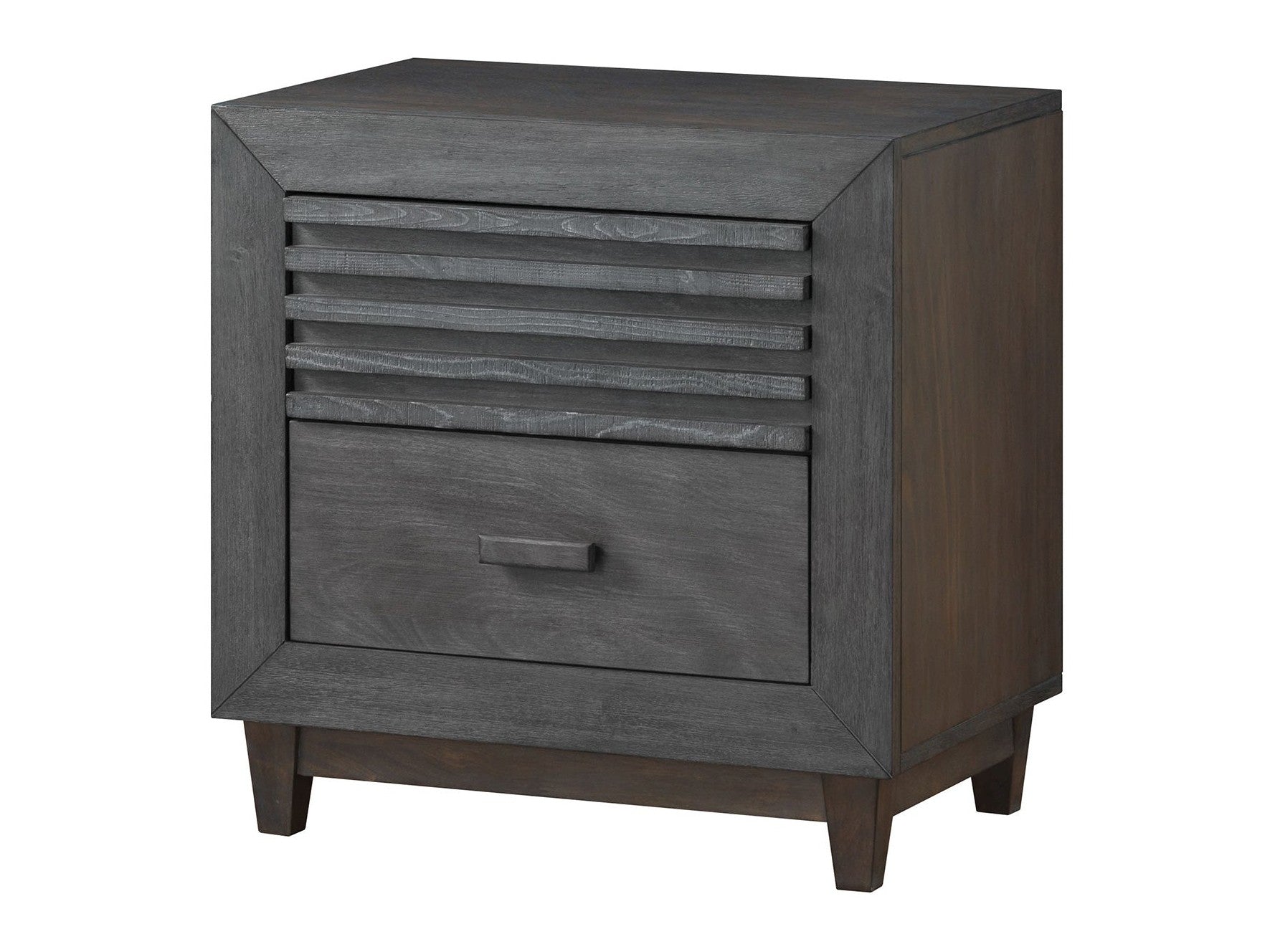 Griffin Charcoal Brown Nightstand