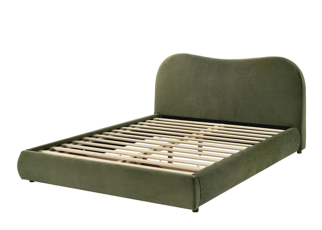 Grimsby Olive Green Queen Bed