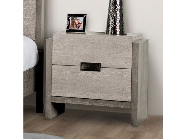 Grimsby Stone Gray Nightstand