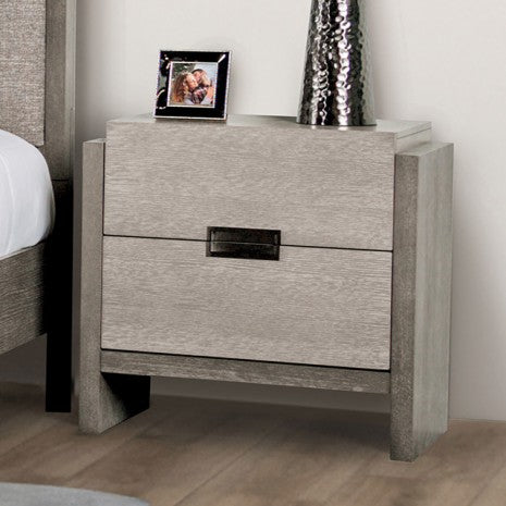 Grimsby Stone Gray Queen 5 Piece Bedroom Set w/2 Nightstands