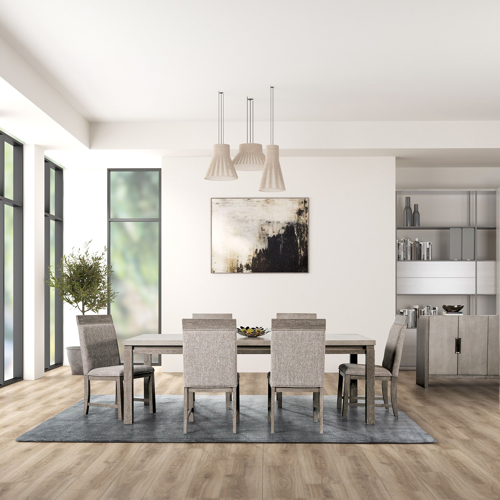 Gristalt Gray/Stone Gray 7 Piece Dining Set