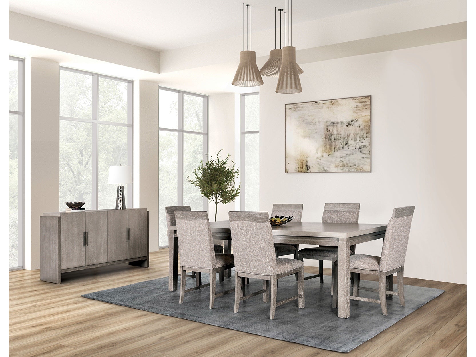 Gristalt Gray/Stone Gray Dining Table