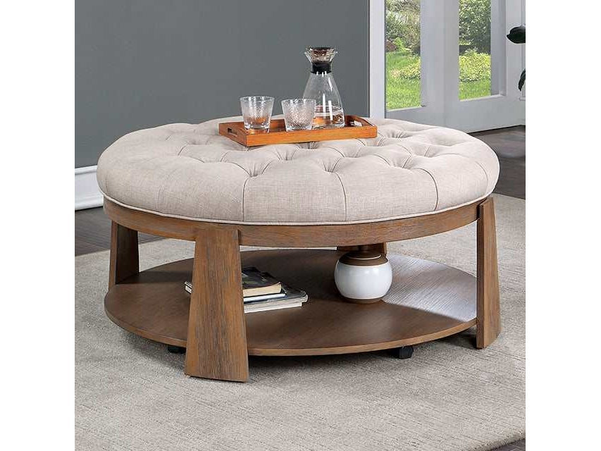 Guis Beige Round Coffee Table