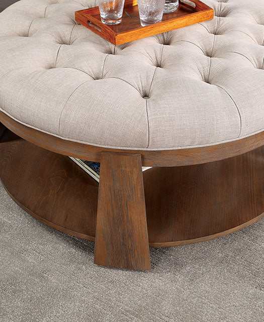 Guis Beige Round Coffee Table