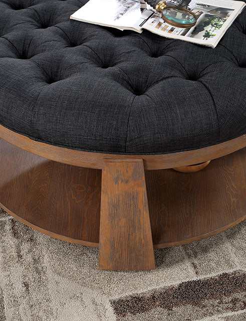 Guis Dark Gray Round Coffee Table