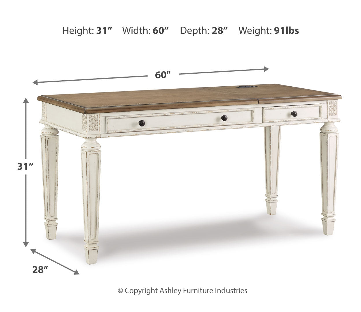 Realyn Home Office Lift Top Desk