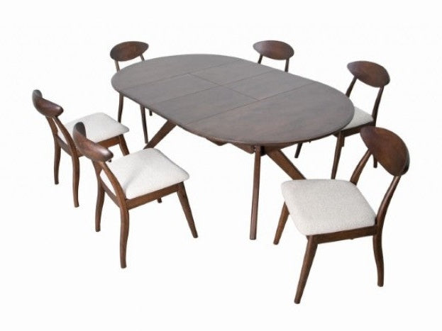 Hammel Walnut 7 Piece Dining Set
