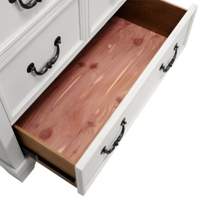 Hampstead White/Dark Brown Chest