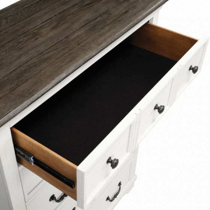 Hampstead White/Dark Brown Chest