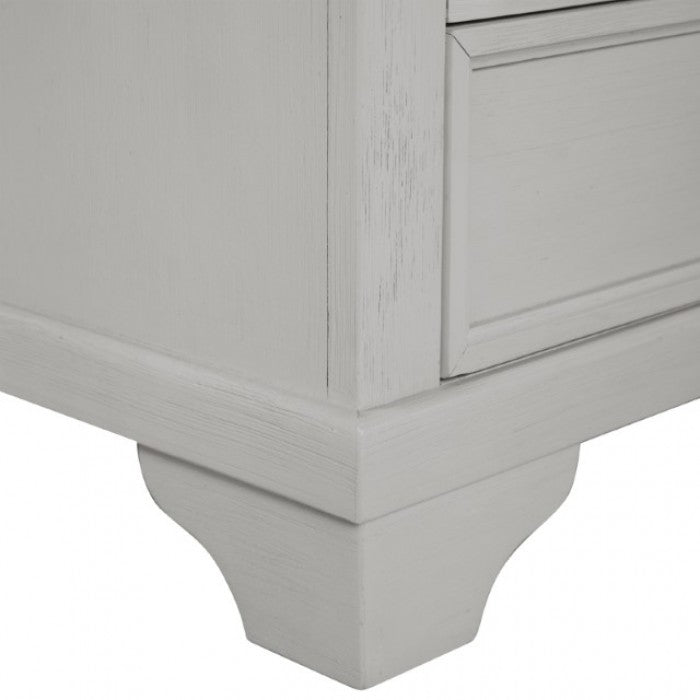 Hampstead White/Dark Brown Dresser
