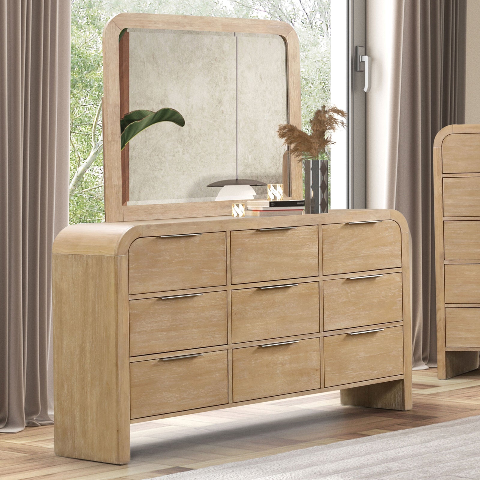 Handforth Natural Queen 4 Piece Bedroom Set