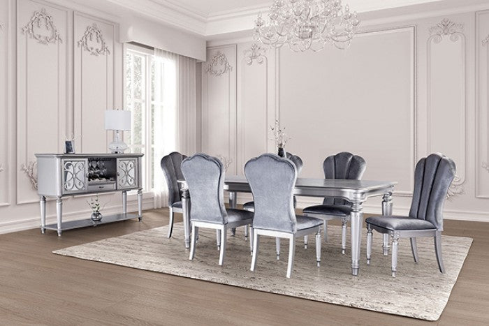 Hannoria Silver 7 Piece Dining Set
